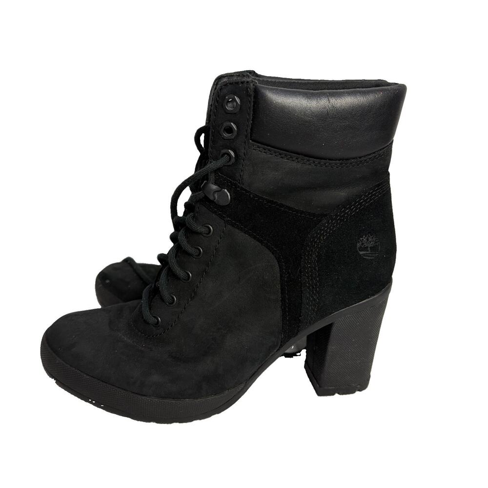 Timberland Women's Black Suede Boots Size 7